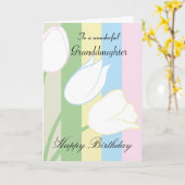 Enkelin/Geburtstag - General - Pastellblumen Karte (Gelbe Blume)