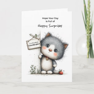 Enkelin Geburtstag Kitten Glückliche Überraschunge Karte