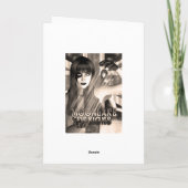 Enkelin-Geburtstag Steampunk Moonies Süsse-Torte Karte (Rückseite)