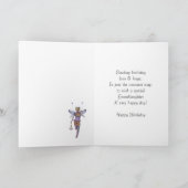 Enkelin-Geburtstags-Karte mit hübscher Fee auf A Karte (Innenseite)