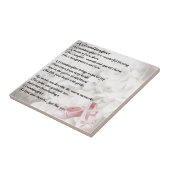 Enkelin-Gedicht - Ballett-Schuh-Entwurf Fliese (Seite)