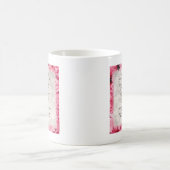 Enkelin-Gedicht - rosa Blumenmuster Kaffeetasse (Mittel)