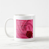 Enkelin-Gedicht - rosa Seide u. Rose Kaffeetasse (Links)