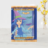 Enkelin halloween Grußkarte Karte (Gelbe Blume)