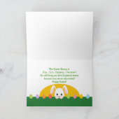 Enkelin hopfenreiches Ostern - Osterhase Feiertagskarte (Innenseite)