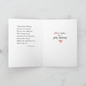 Enkelin-lustiges altes St.-Nick Feiertagskarte (Innenseite)