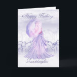 Enkelin-niedliche weibliche Geburtstags-Karte Karte<br><div class="desc">Enkelin-niedliche weibliche Geburtstags-Karte</div>