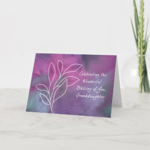 Enkelin Religious Birthday Segings Karte