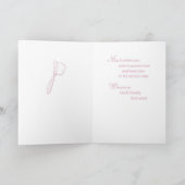 Enkelin, Taufe auf rosa Karte (Innenseite)