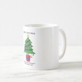Enkelin und Enkel im Gesetzglücklichen Weihnachten Kaffeetasse (VorderseiteRechts)