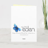 Enkelinballerinageburtstagsrosa-Alterskarte Karte (Rückseite)