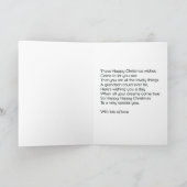 Enkelkarte Feiertagskarte (Innenseite)