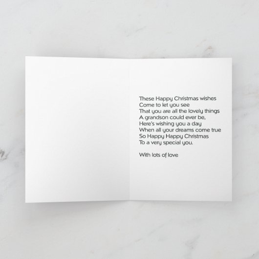 Enkelkarte Feiertagskarte (Innenseite)