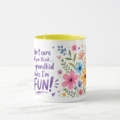 Enkelkind denkt, ich bin LUSTIG! Tasse (Zentrum)