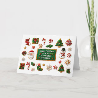 Enkelkind Frohe Feiertage mit süßen Weihnachtskeks Karte