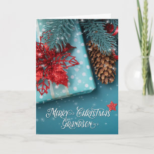 Enkelkind Frohe Weihnachten Freude Blau und Rot