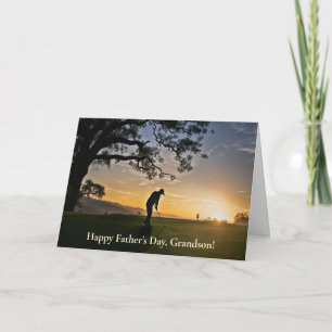 Enkelkind Frohen Vatertag mit Golfer Karte