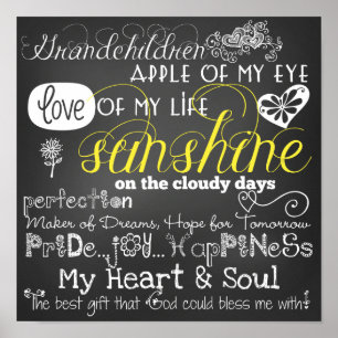 Enkelkind-Liebe und Inspirations-Plakat Poster