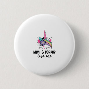 Enkelkind Mädchen Unico Liebt Mimi und PopPop Button