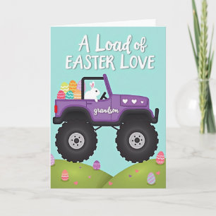 Enkelkind Ostern Fahrzeug Karte
