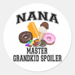 Enkelkind Spoiler Oma Runder Aufkleber