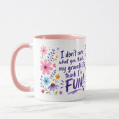 Enkelkinder denken, ich bin SPASS! Tasse (Links)