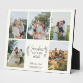 Enkelkinder-Foto-Collage Liebe Sie Großmutter Sake Fotoplatte (Seite)