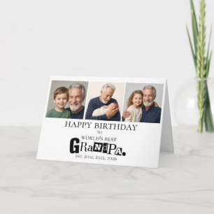 Enkelkinder Fotos Weltbester Opa Geburtstag Karte
