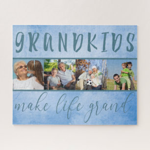Enkelkinder machen das Leben großartig 4 Foto-Coll Puzzle