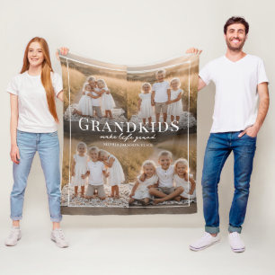 Enkelkinder machen das Leben großartig - Geschenk Fleecedecke