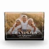 Enkelkinder machen das Leben großartig - Geschenk  Fotoblock (Vorderseite)
