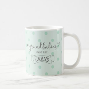 Enkelkinder machen das Leben großartig Schriftzug Kaffeetasse