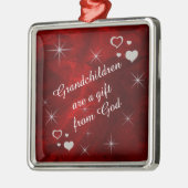 Enkelkinder sind ein Geschenk zum Keepsake Silbernes Ornament (Links)