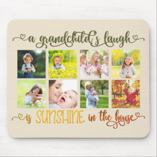 Enkelkinder Zitat und individuelles Foto-Collage Mousepad