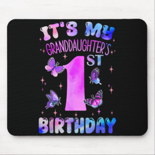 Enkeltochter 1. Geburtstag Schmetterling 1 Jahre a Mousepad