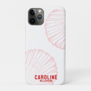 Enkeltochter an der Küste nautischer rosa Muschel Case-Mate iPhone Hülle