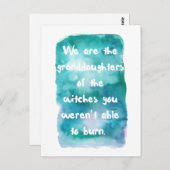 Enkeltöchter der Hexen Postkarte (Vorne/Hinten)