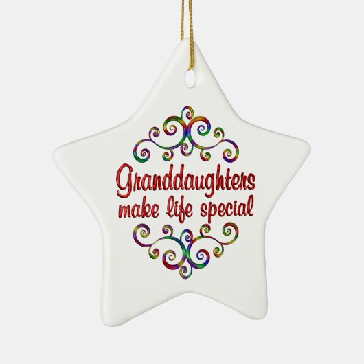 Enkeltöchter machen das Leben zum besonderen Keramik Ornament (Rechts)