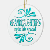 Enkeltöchter machen Leben zum besonderen Erbe Keramik Ornament (Links)