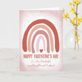 Enkeltochter und Ehemann Valentine Hand bemalt Karte (Gelbe Blume)