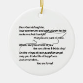 Enkeltochter Ziergeschenk... Personalisiere Keramik Ornament (Vorne)