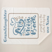Enkeltochter zum Mond und zurück Liebe Nana Sherp Sherpadecke (Vorderseite (Horizontal))