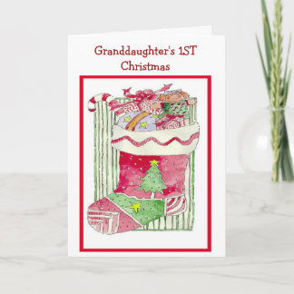 Enkeltochter's 1. Weihnachten - Grußkarte