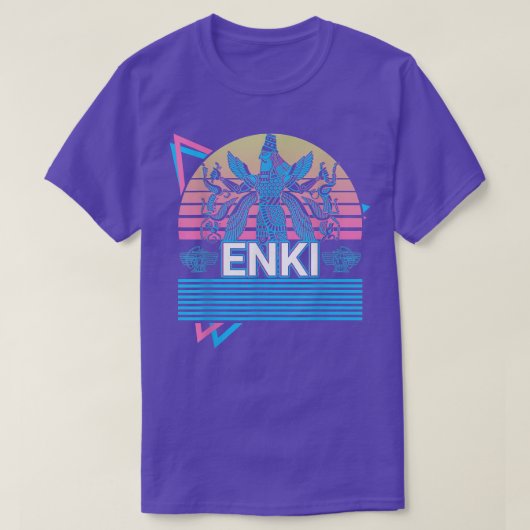 Enki Ancient God Sumerian Mythology Deity T-Shirt (Design vorne)