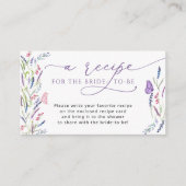 Enklave für die Nachfrage nach lila Brautparty Begleitkarte (Vorderseite)