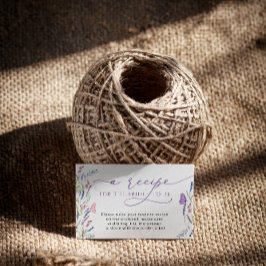 Enklave für die Nachfrage nach lila Brautparty Begleitkarte