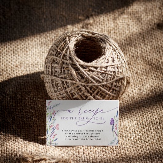 Enklave für die Nachfrage nach lila Brautparty Begleitkarte