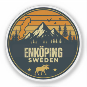 Enköping, Schweden Sverige Aufkleber
