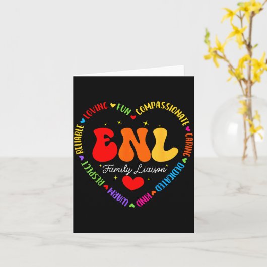 Enl Family Liaison Squad English New Language Squa Karte (Gelbe Blume)