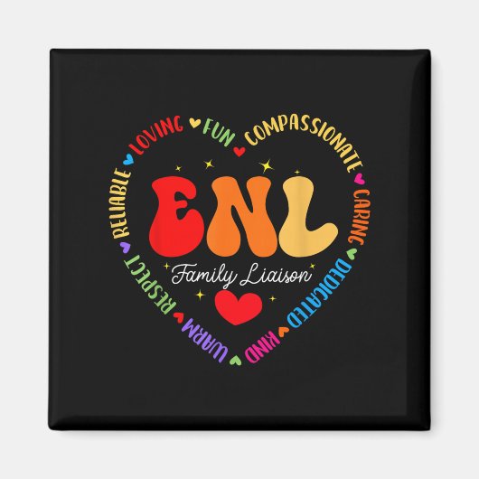 Enl Family Liaison Squad English New Language Squa Magnet (Vorne)